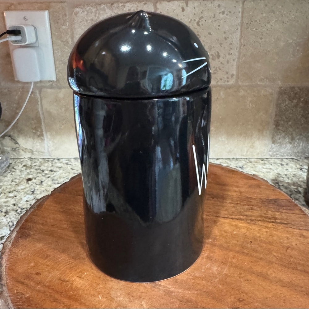 Rae Dunn Wicked Black Cat Candle & Canister - Picture 6 of 9